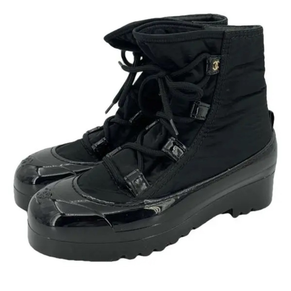 CHANEL Black Winter Boots